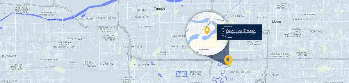 Map Showing The Location Of Our Sex Crime Defense Law Office In Arizona