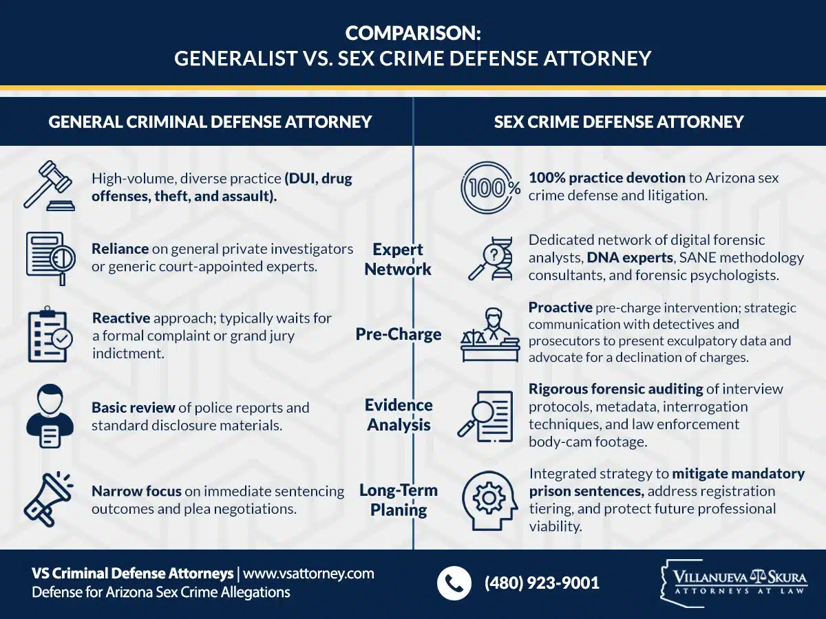 Why a General Criminal Defense Attorney Is Not Enough for an Arizona Sex Crime Charge